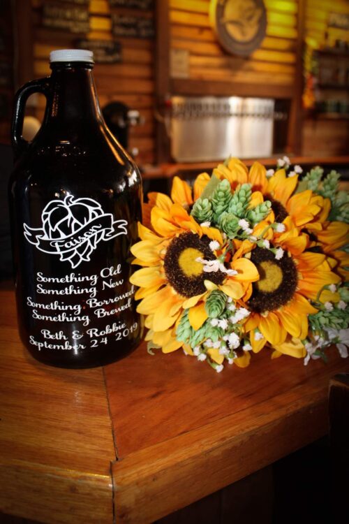 Custom Growler for Wedding