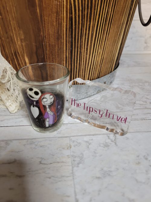 Jack & Sally Shot Glass