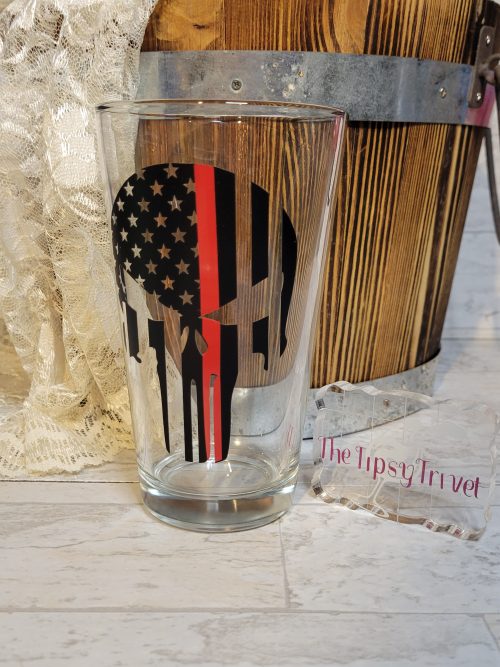 Thin Red Line Pint Glass