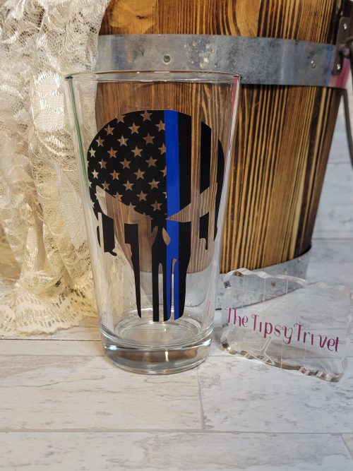 Thin Blue Line Pint Glass