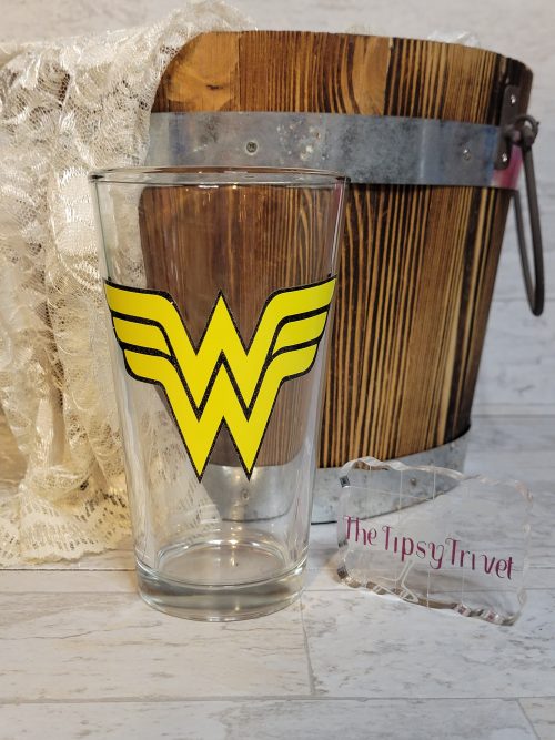 Wonder Woman Logo Pint Glass