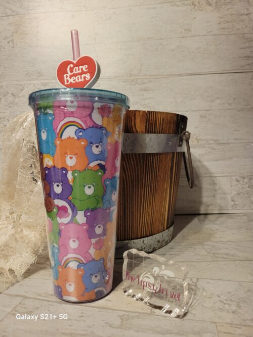 Care Bears All Over Tumbler with Straw & Topper