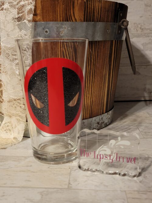 Deadpool Logo Pint Glass