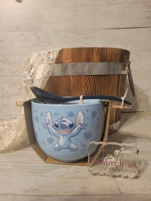 Disney Stitch Ramen Bowl With Spoon