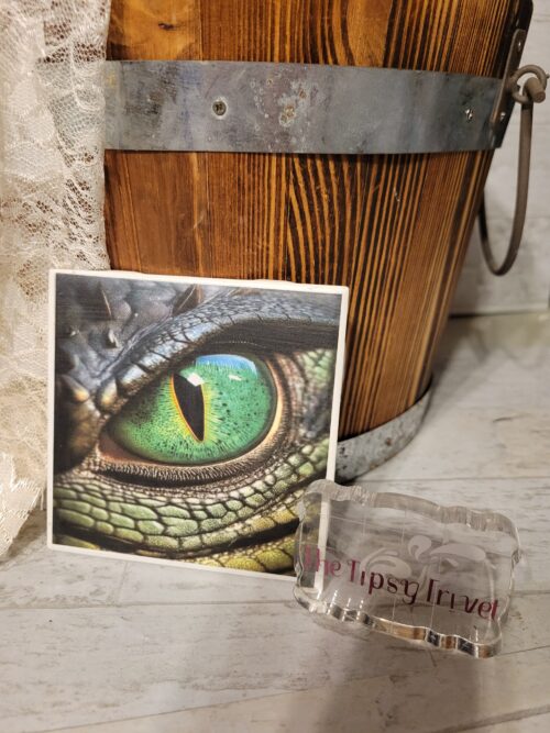 Green Dragon Eye Coaster